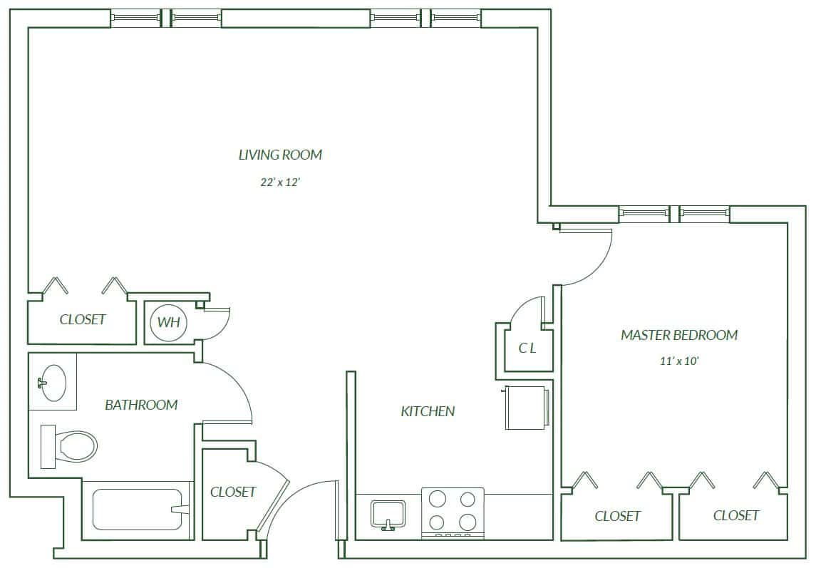 Peach Floor Plan
