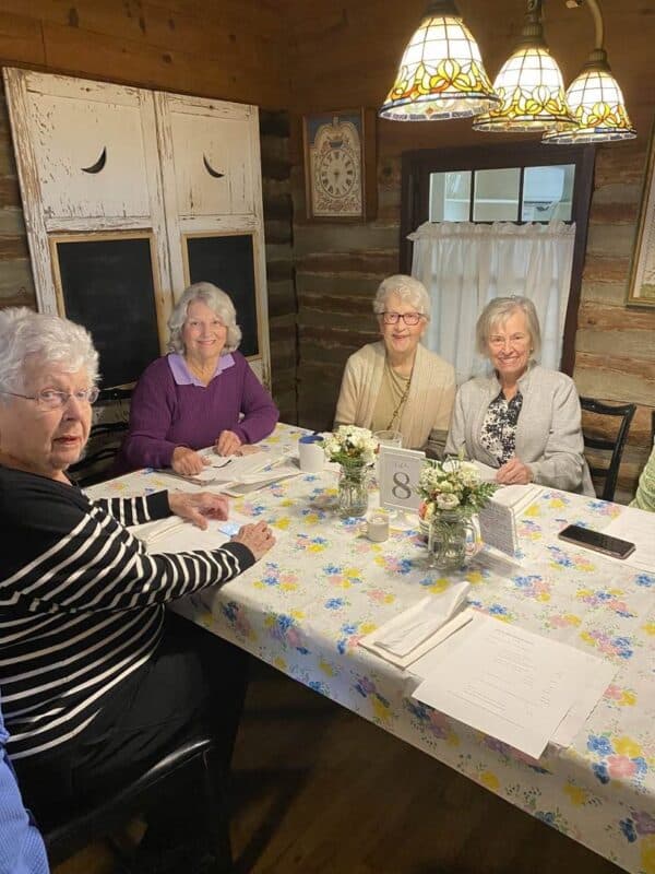 Senior Ladies at a table